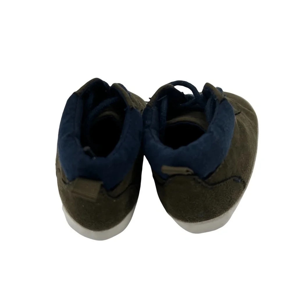 Old Navy Baby Green Blue Crib Slip On Sneakers Size 6-12 Months